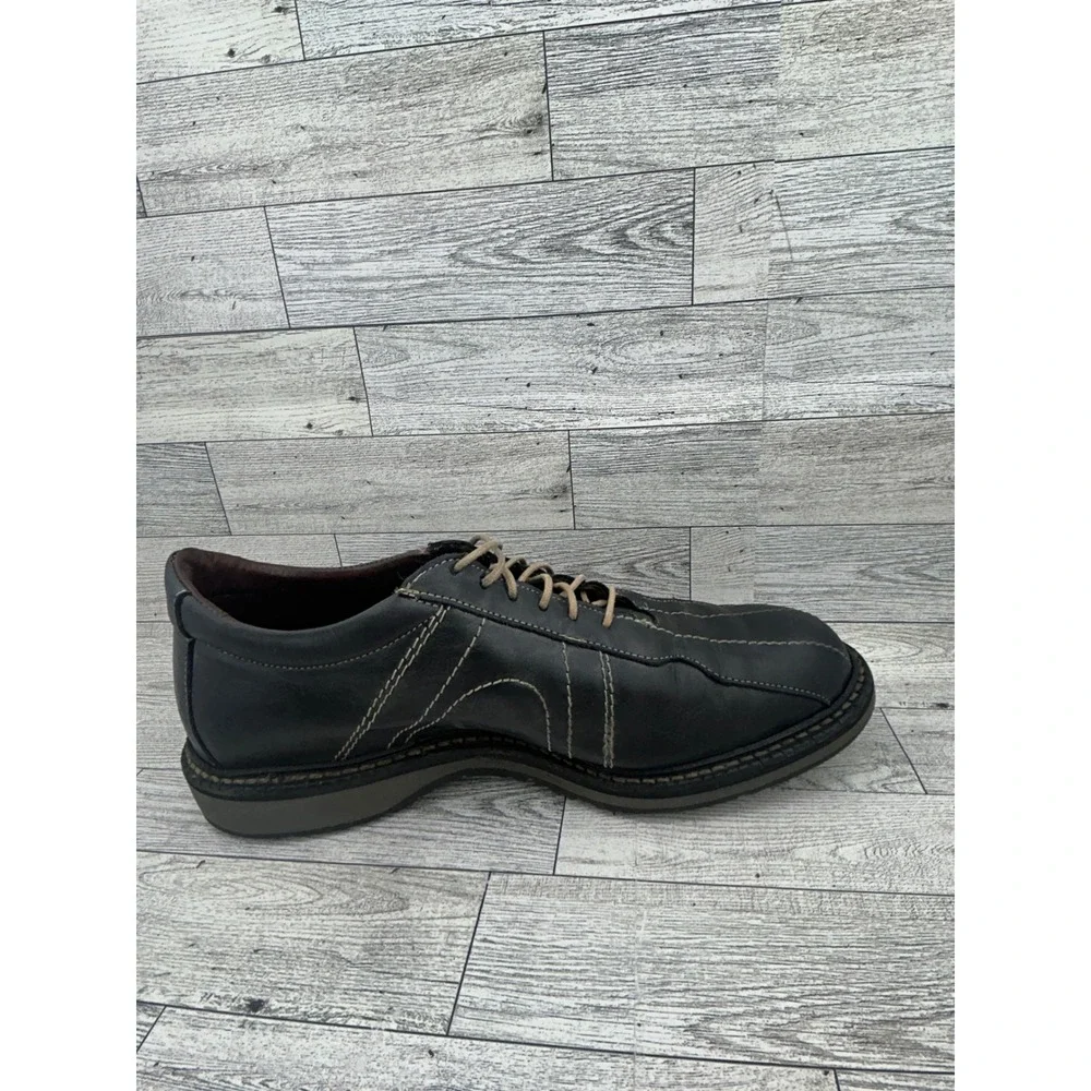 Allen Edmonds Mens Black Leather Lace Up Oxford Dress‎ Shoes Size 8.5 E 44203A